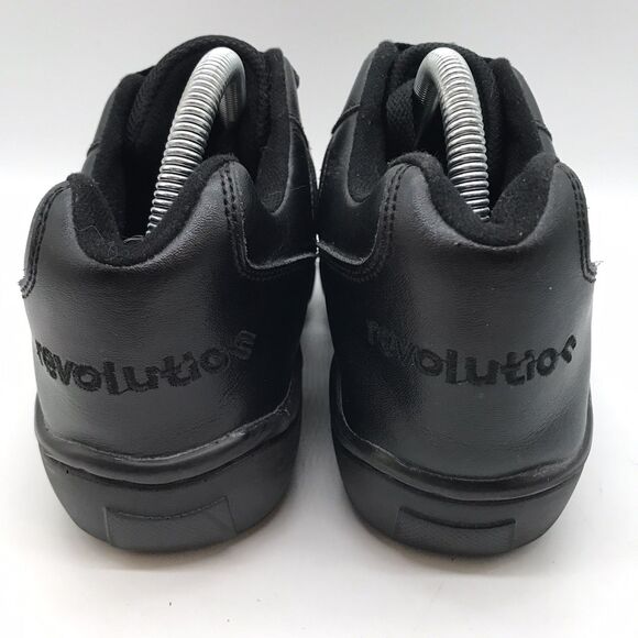 Revolution 901 Black Leather Split Sole Dance Shoe Women's 9.5 AD M Jazz Lace Up - Picture 4 of 12